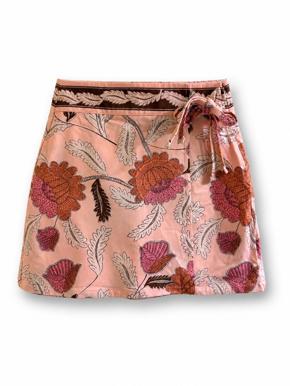 Spartina 449 Matilda Bi-Stretch Skirt 1859 Lighthouse Floral Stitch Pink XS